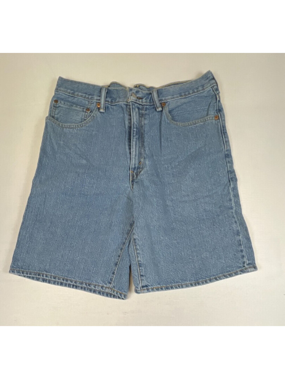 Levi's Men W34 550 Relaxed Fit Denim Blue Jean Shorts